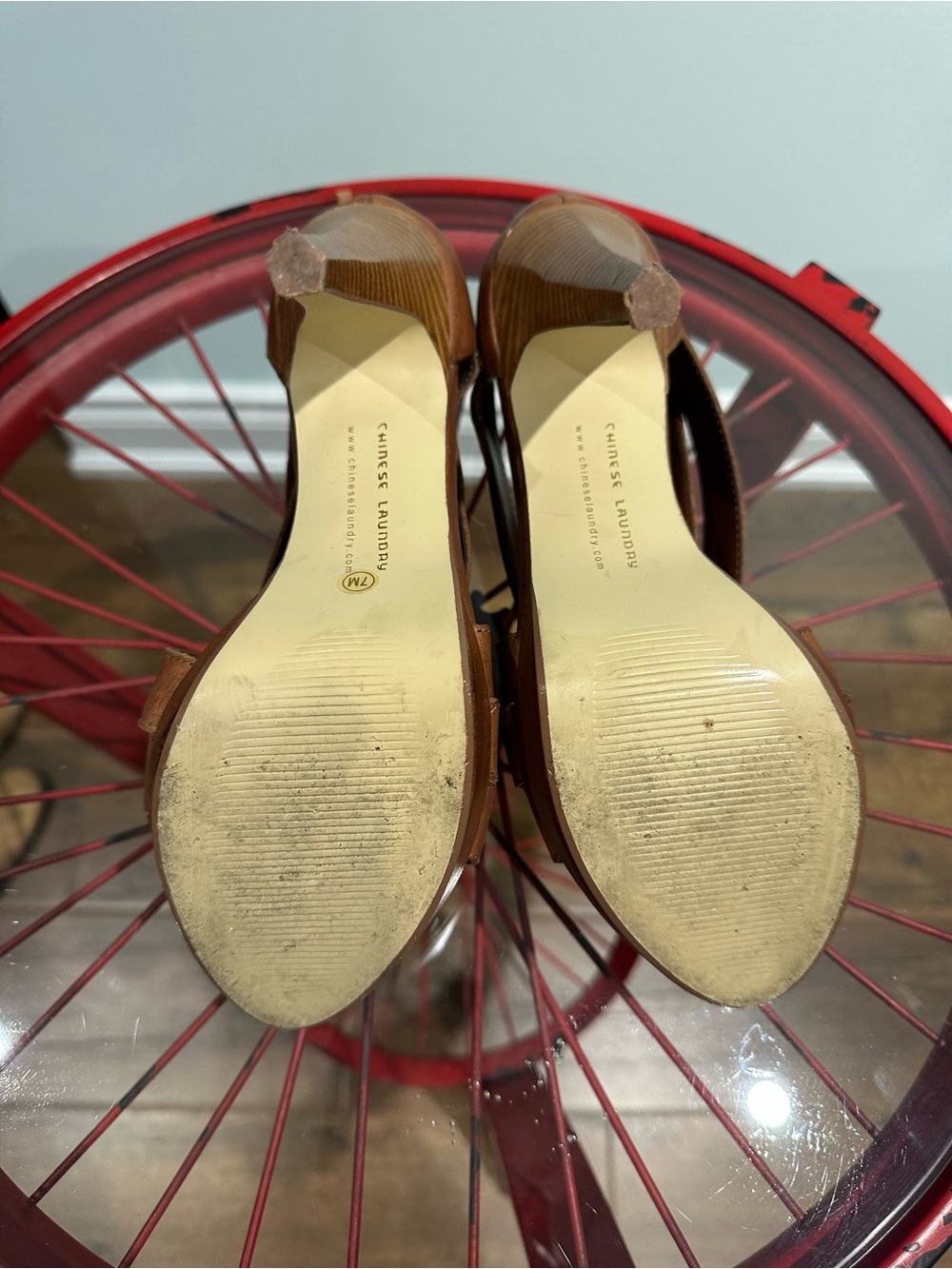CL by Chinese Laundry Brown Strappy High Heel Sandals - Picture 5 of 5